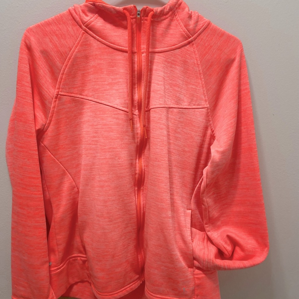Athletic peach zip jacket